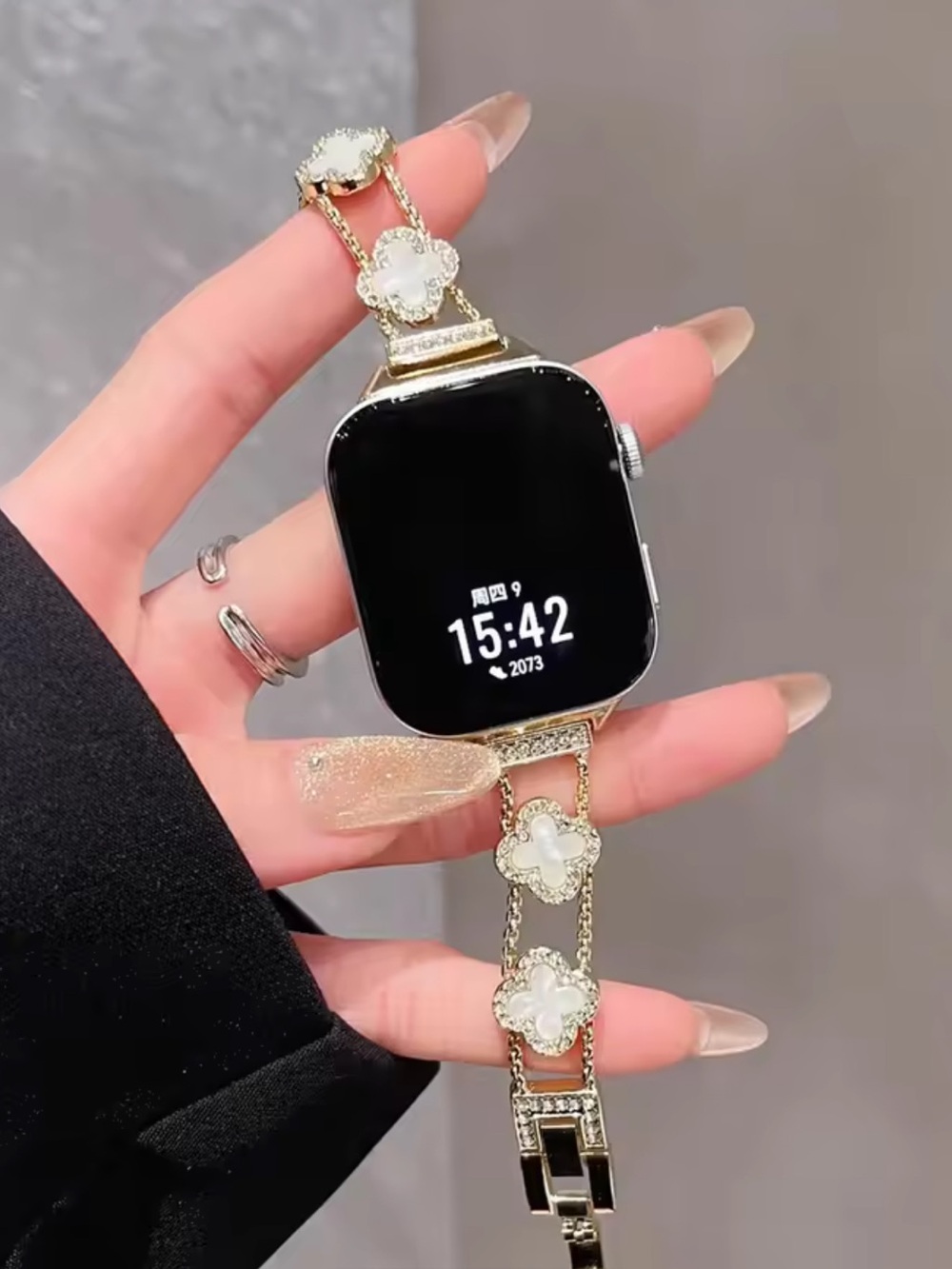 New Apple Elegant Starlight white Smartwatch Bracelet  Band 38mm40mm41mm